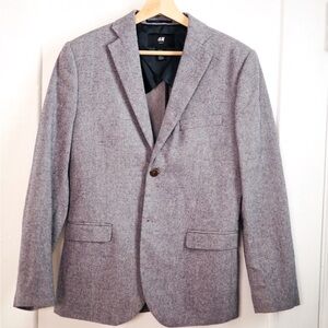 H&M Sport Coat / Blazer (Greyish Blue) Cotton/Poly Blend